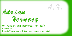 adrian hernesz business card